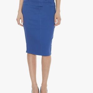 Women’s Blue stretch denim pencil skirt